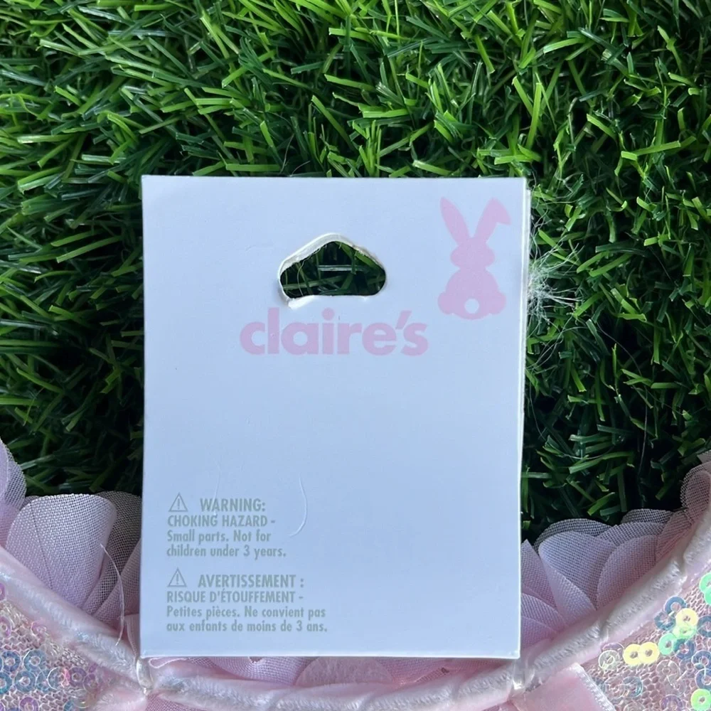 CLAIRES Classic Pink Bunny Ears Headband Costume Dress Up ( x2)